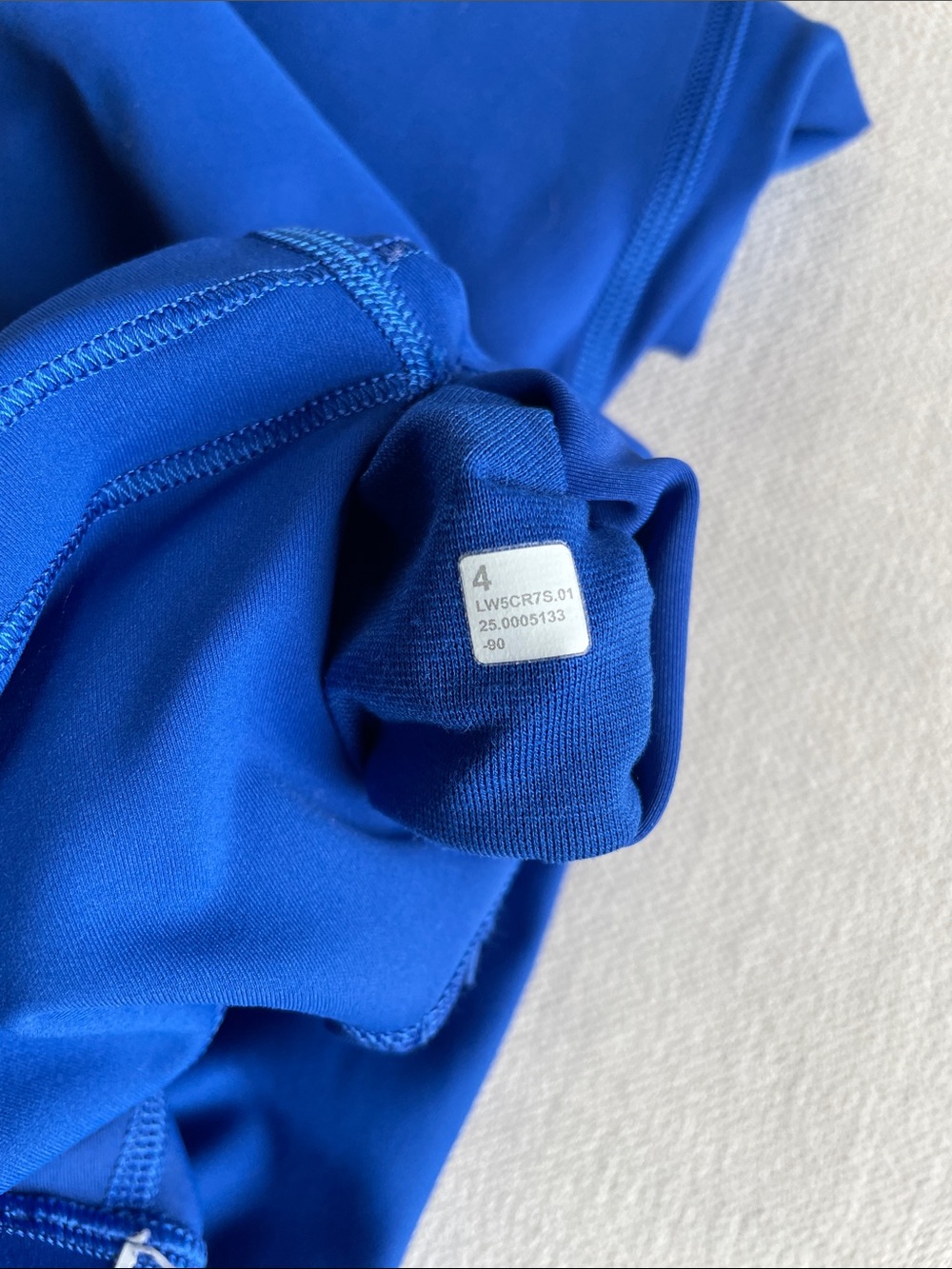 Lululemon Wunder Train High Rise 25” Galactic Cobalt, Size 4 - Picture 4 of 5
